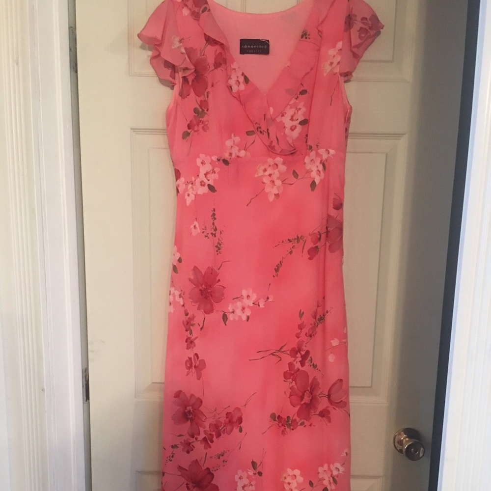 Peach maxi dress
